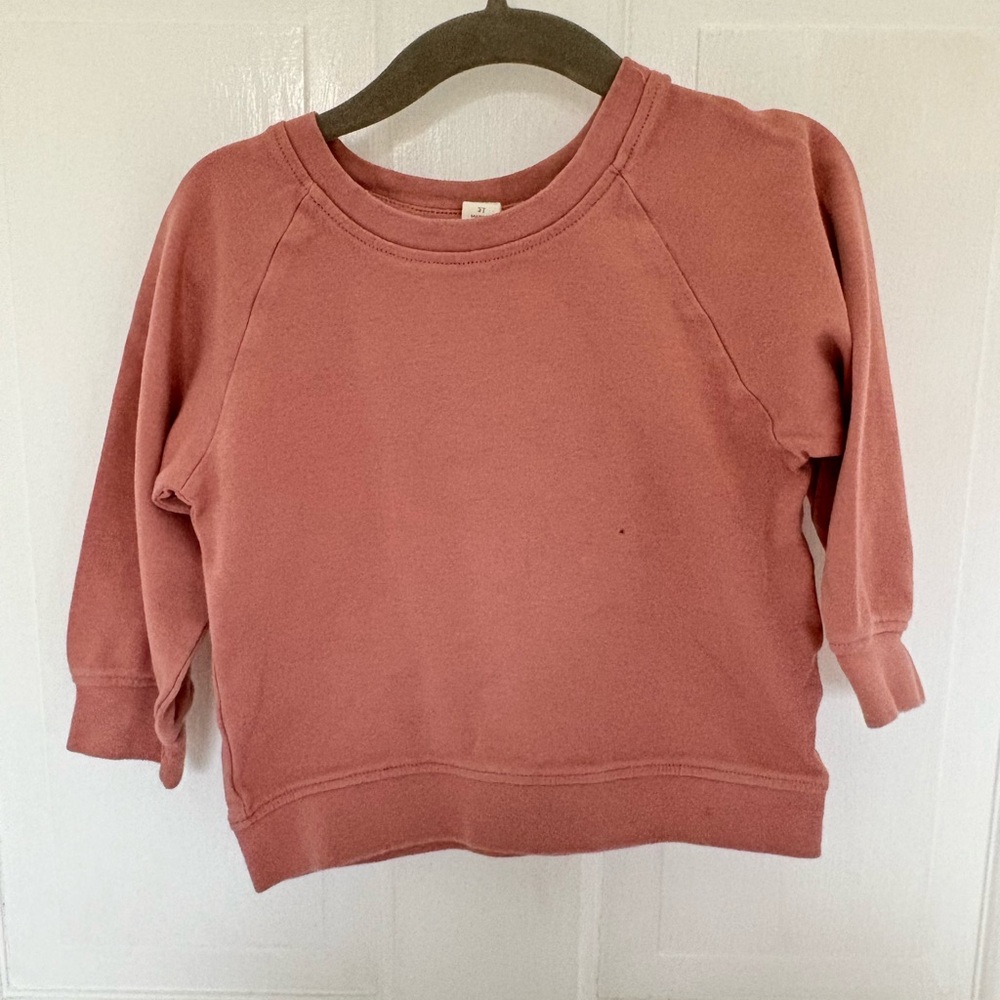 Colored Organics Dusty Rose Crew Neck Sweater